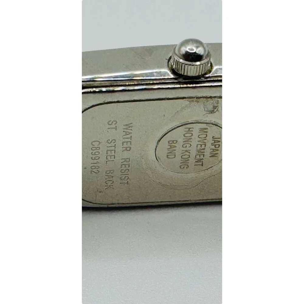 Bulova Rectangular Crystal Bracelet Watch Japan Movement Mother of Pearl Dial - Picture 5 of 7